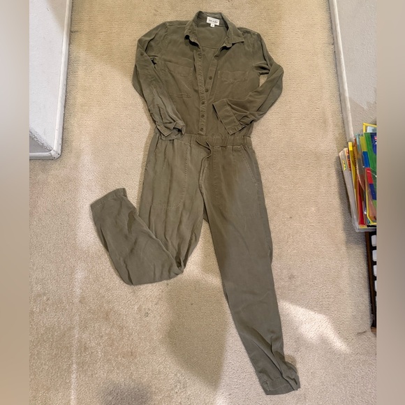 cloth & stone Pants - Cloth & Stone Olive Green Women's Jumpsuit